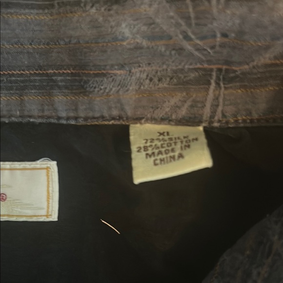 Tommy Bahama Gray Casual Button Down Shirt - Picture 3 of 9